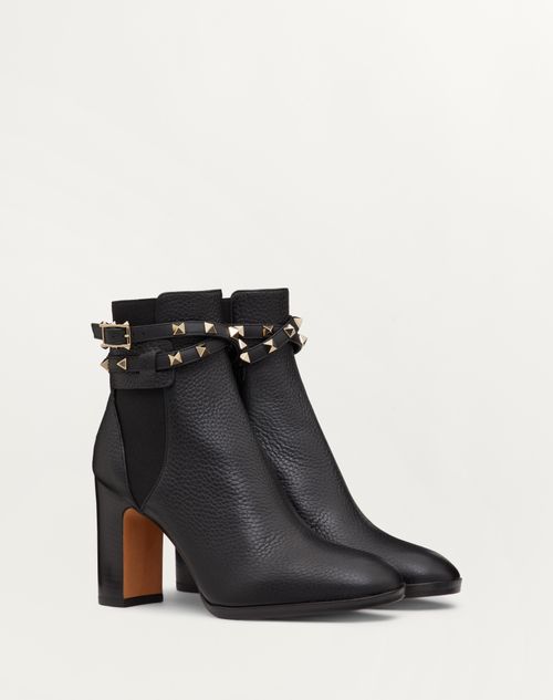 Valentino BOTINES ROCKSTUD DE BECERRO GRANEADO 90 MM