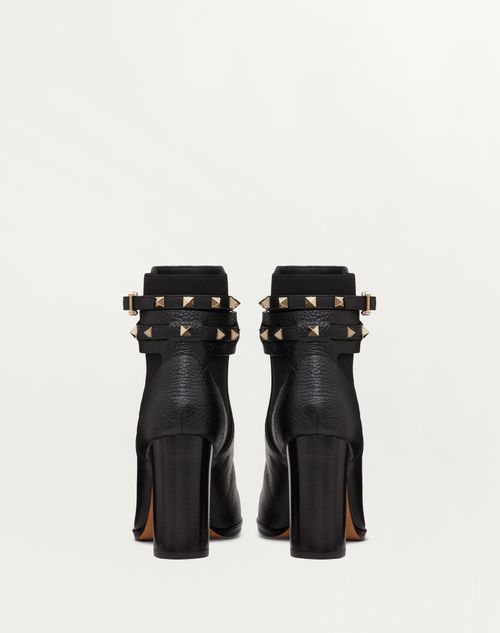 Valentino BOTINES ROCKSTUD DE BECERRO GRANEADO 90 MM