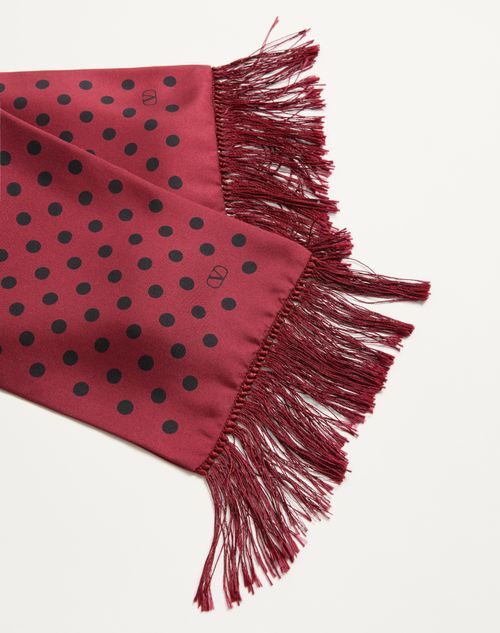 Valentino BUFANDA BANDEAU PLUSDEPOIS DE SEDA CON FLECOS