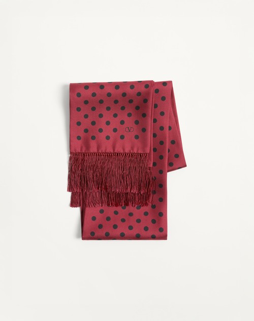 Valentino BUFANDA BANDEAU PLUSDEPOIS DE SEDA CON FLECOS