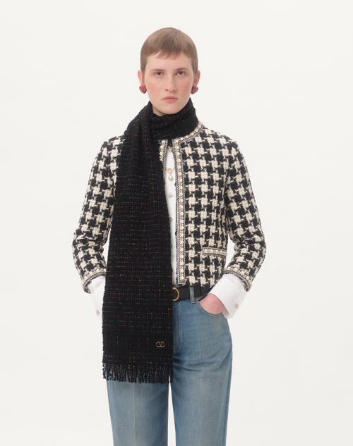 Valentino BUFANDA DE LANA Y CACHEMIRA CON EL VLOGO SIGNATURE