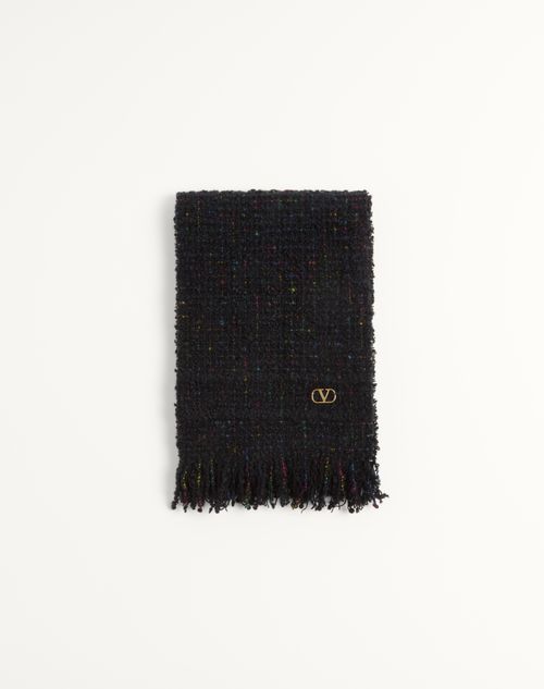 Valentino BUFANDA DE LANA Y CACHEMIRA CON EL VLOGO SIGNATURE