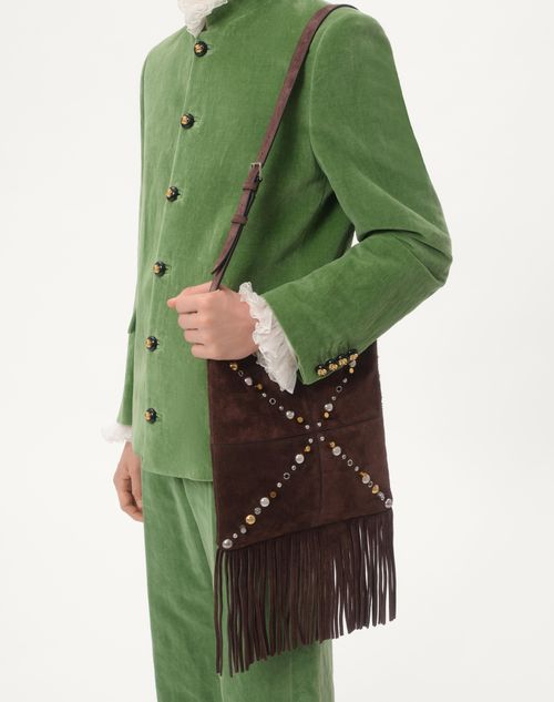 Valentino CAMISA DE ALGODÓN CON PLASTRÓN Y VOLANTES