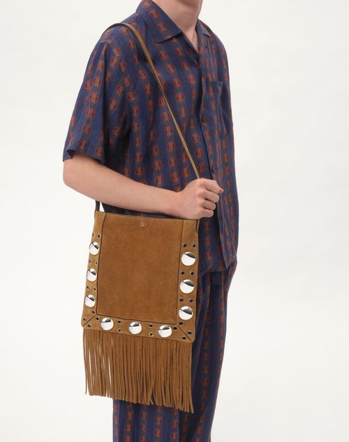 Valentino CAMISA DE BOWLING DE LINO CON ESTAMPADO VOYAGE IMAGINAIRE