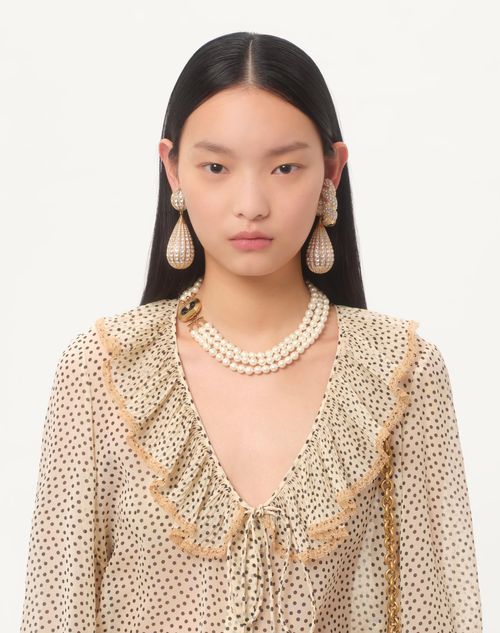 Valentino CAMISA DE LIGHT GEORGETTE CON ESTAMPADO PLUSDEPOIS