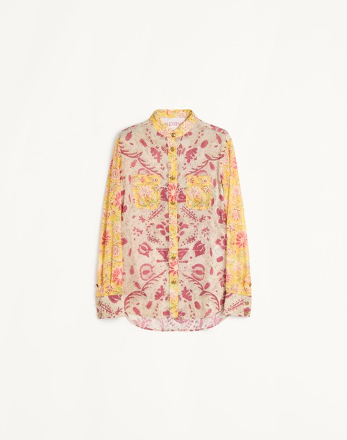 Valentino CAMISA DE MUSSOLA PAISLEY SPECULARE VOYAGE IMAGINAIRE