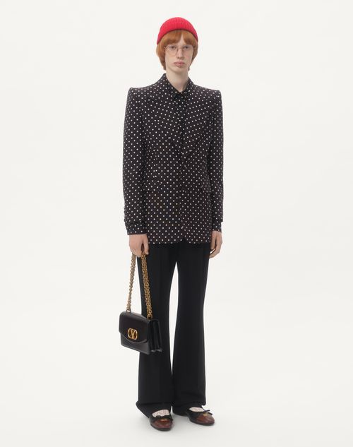 Valentino CAMISA DE SARGA DE SEDA CON ESTAMPADO PLUSDEPOIS