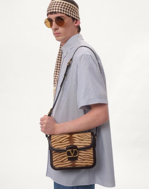 Valentino CAMISA MANGA CORTA DE ALGODÓN CON BORDADO DEL VLOGO