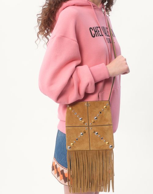 Valentino CAMISETA DE ALGODÓN CON CAPUCHA Y ESTAMPADO CHEZ VALENTINO