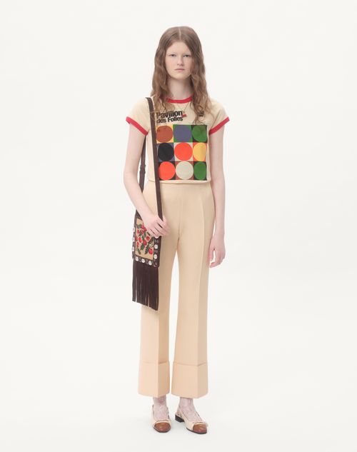 Valentino CAMISETA DE TEJIDO DE PUNTO DE ALGODÓN CON ESTAMPADO