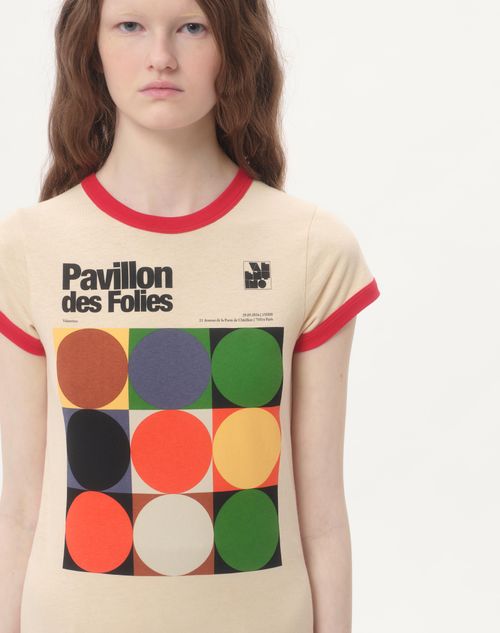 Valentino CAMISETA DE TEJIDO DE PUNTO DE ALGODÓN CON ESTAMPADO