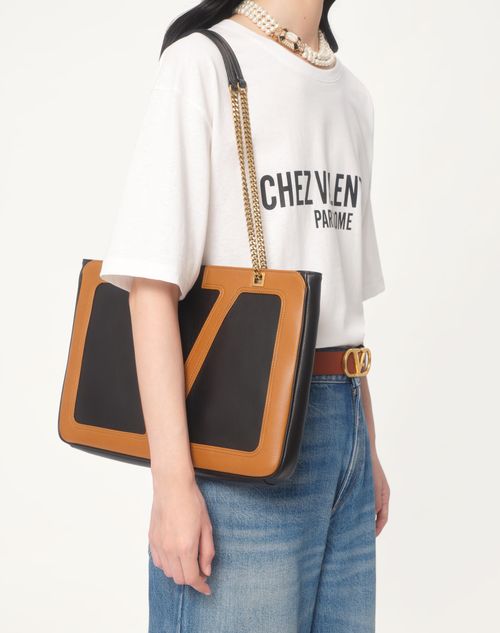 Valentino CAMISETA DE TEJIDO DE PUNTO DE ALGODÓN CON ESTAMPADO CHEZ VALENTINO