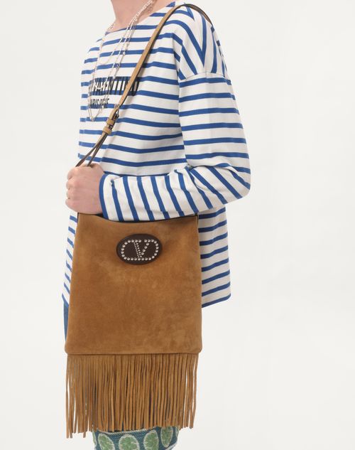 Valentino CAMISETA MANGA LARGA DE ALGODÓN CON ESTAMPADO CHEZ VALENTINO