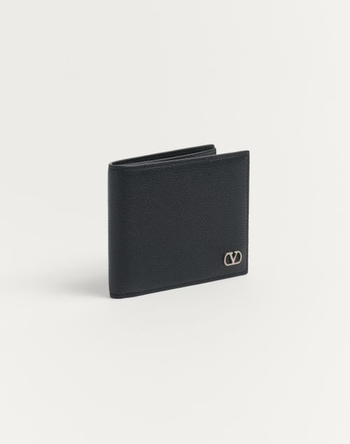 Valentino CARTERA VLOGO SIGNATURE DE CUERO GRANULADO DE BECERRO