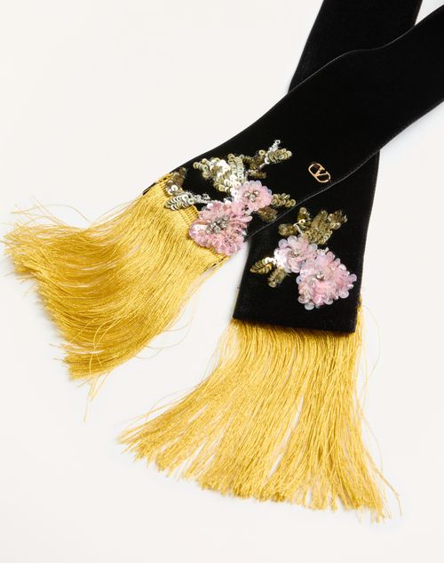 Valentino CHALINA VALENTINO DE TERCIOPELO CON BORDADO