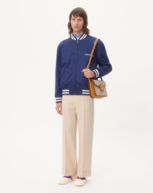 Valentino CHAQUETA BOMBER DE NAILON CON ESTAMPADO CHEZ VALENTINO