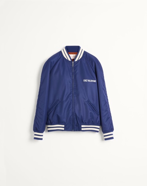 Valentino CHAQUETA BOMBER DE NAILON CON ESTAMPADO CHEZ VALENTINO