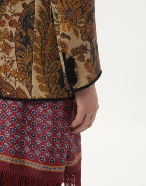 Valentino CHAQUETA DE CÁÑAMO CON ESTAMPADO VOYAGE IMAGINAIRE