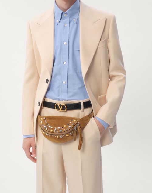 Valentino CHAQUETA DE GABARDINA DE LANA CON BOTONADURA SIMPLE