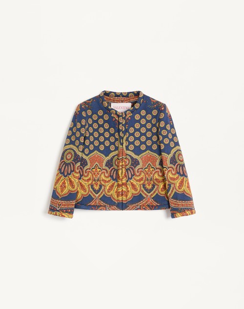 Valentino CHAQUETA DE GABARDINA PAISLEY MEDAGLIONI VOYAGE IMAGINAIRE