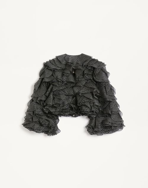 Valentino CHAQUETA DE ORGANZA CON ESTAMPADO PLUSDEPOIS