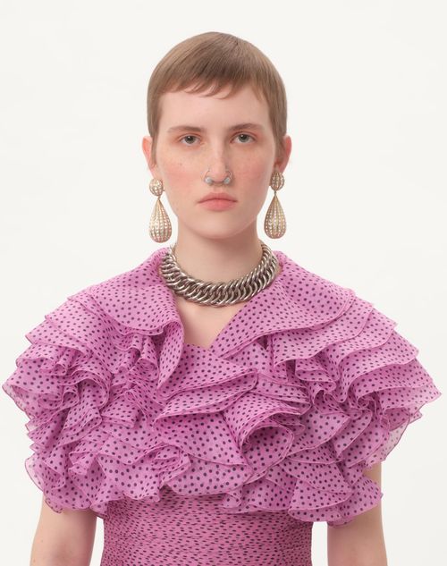 Valentino CHAQUETA DE ORGANZA CON ESTAMPADO PLUSDEPOIS