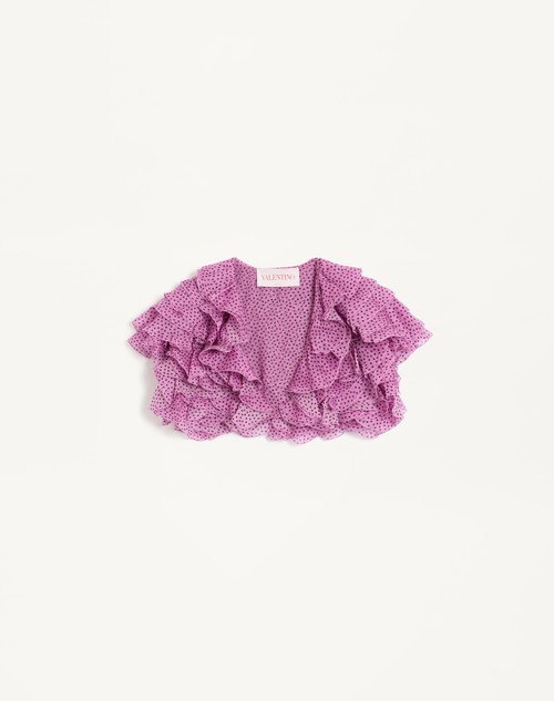 Valentino CHAQUETA DE ORGANZA CON ESTAMPADO PLUSDEPOIS