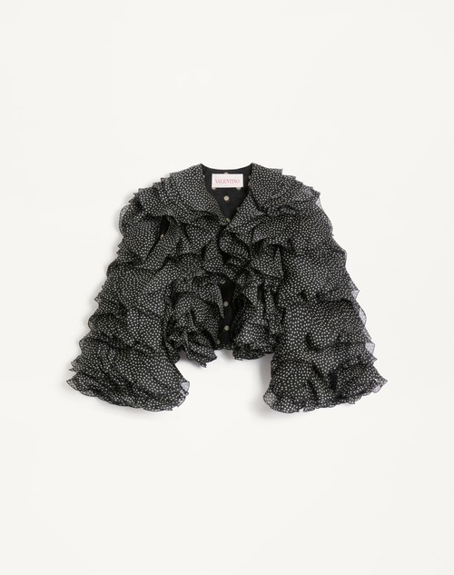 Valentino CHAQUETA DE ORGANZA CON ESTAMPADO PLUSDEPOIS