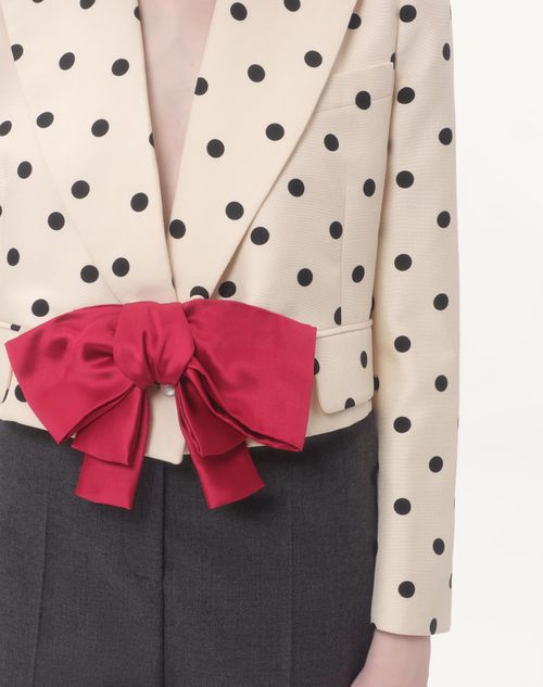 Valentino CHAQUETA DE SHANTUNG CON ESTAMPADO PLUSDEPOIS