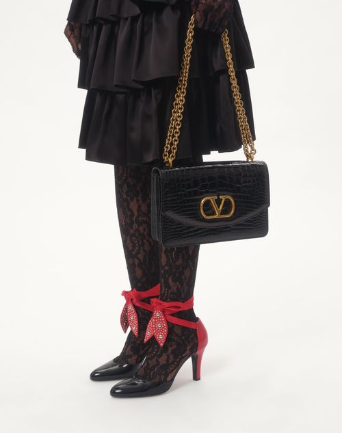 Valentino CHAQUETA DE SHANTUNG CON ESTAMPADO PLUSDEPOIS Y LAZO