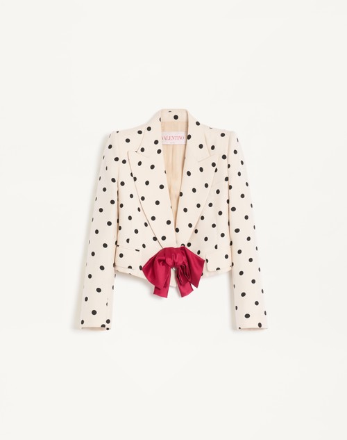 Valentino CHAQUETA DE SHANTUNG CON ESTAMPADO PLUSDEPOIS