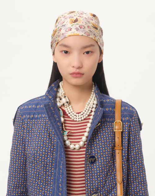 Valentino CHAQUETA MARINERA DE MUSSOLA RIGA MICROFIORE VOYAGE IMAGINAIRE