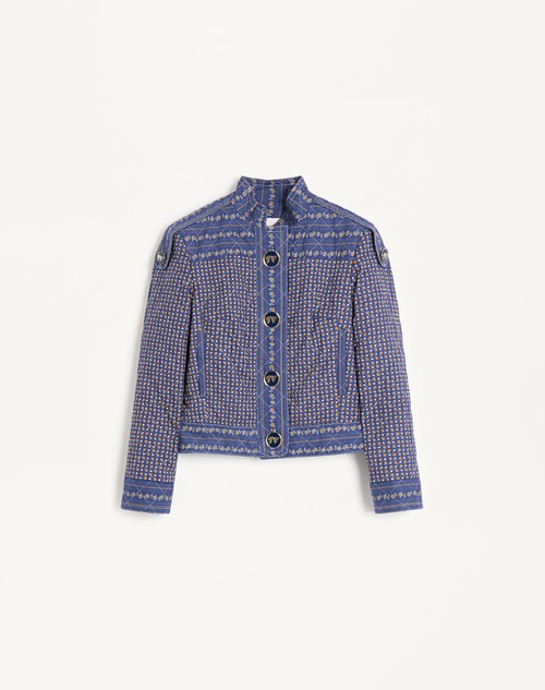 Valentino CHAQUETA MARINERA DE MUSSOLA RIGA MICROFIORE VOYAGE IMAGINAIRE