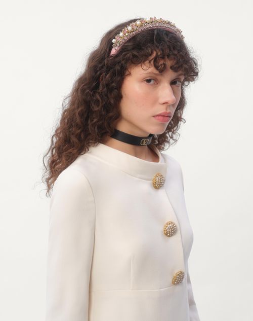 Valentino CINTA PARA EL CABELLO VALENTINO DE LANA Y SEDA CON BORDADO