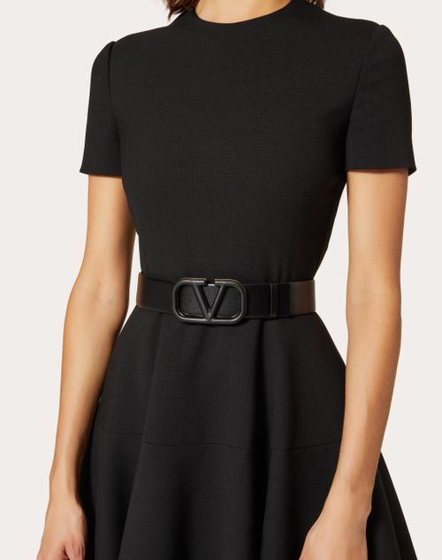Valentino CINTURÓN VLOGO SIGNATURE DE PIEL DE BECERRO BRILLANTE DE 40 MM