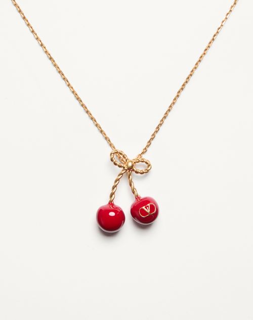 Valentino COLLAR CHEZ VALENTINO CHERRYFIC DE METAL Y ESMALTE