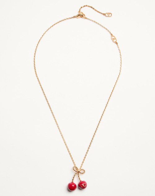 Valentino COLLAR CHEZ VALENTINO CHERRYFIC DE METAL Y ESMALTE