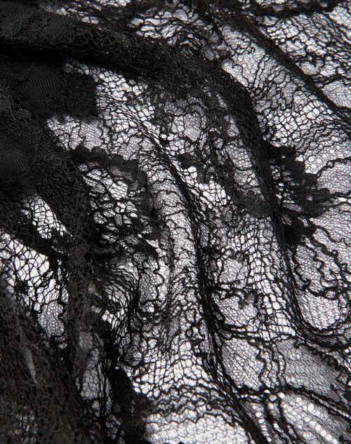 Valentino ESTOLA DE CACHEMIRA Y LANA CON DETALLE DE ENCAJE