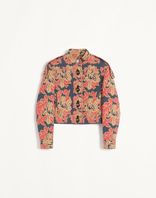 Valentino GABÁN EN JACQUARD FLORAL APRÈS L'HIVER ACOLCHADO