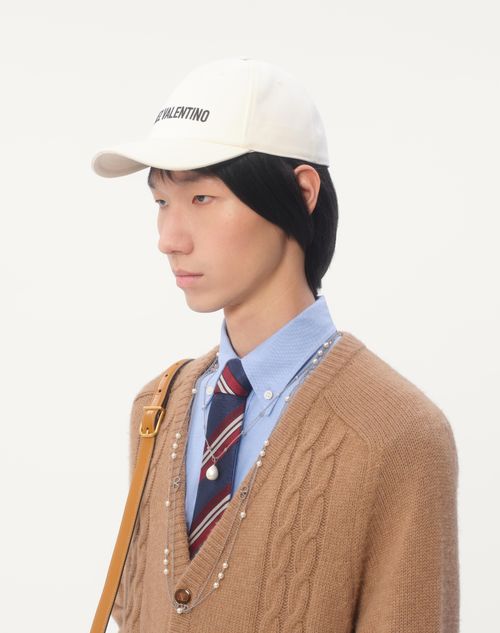 Valentino GORRA DE BÉISBOL DE ALGODÓN CON BORDADO CHEZ VALENTINO