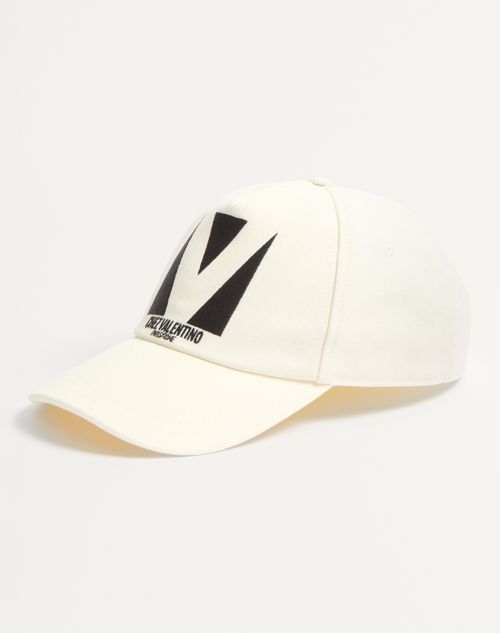 Valentino GORRA DE BÉISBOL DE ALGODÓN CON BORDADO CHEZ VALENTINO
