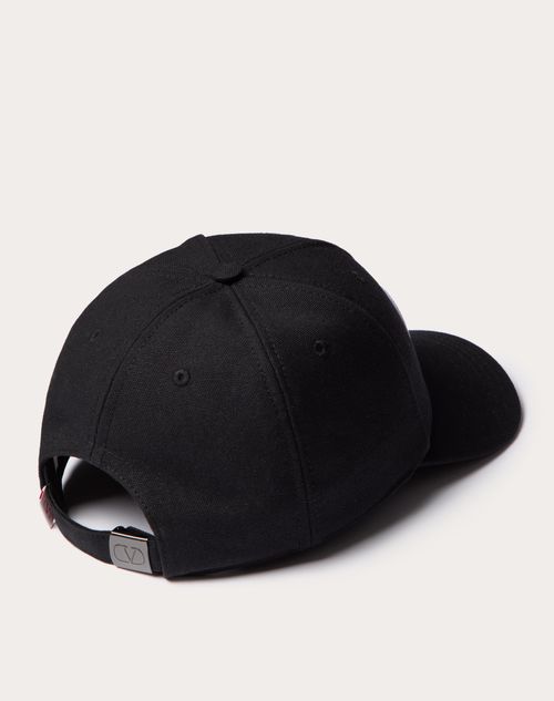 Valentino GORRA DE BÉISBOL DE ALGODÓN CON BORDADO DEL VLOGO SIGNATURE