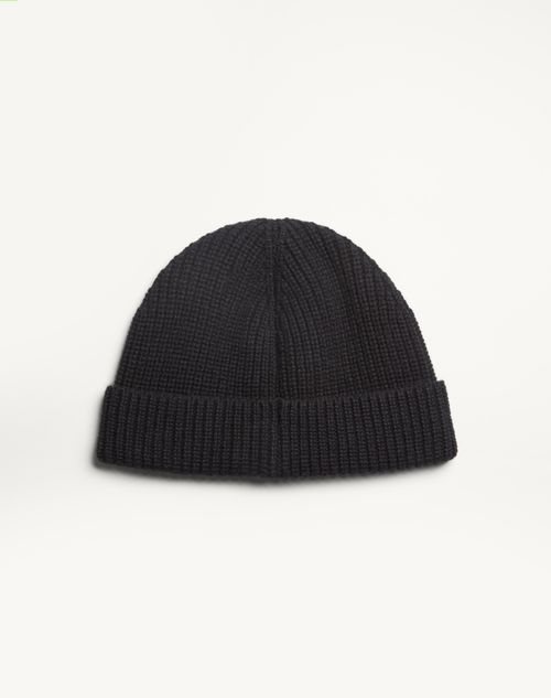 Valentino GORRO DE CACHEMIRA TEJIDA CON VLOGO SIGNATURE