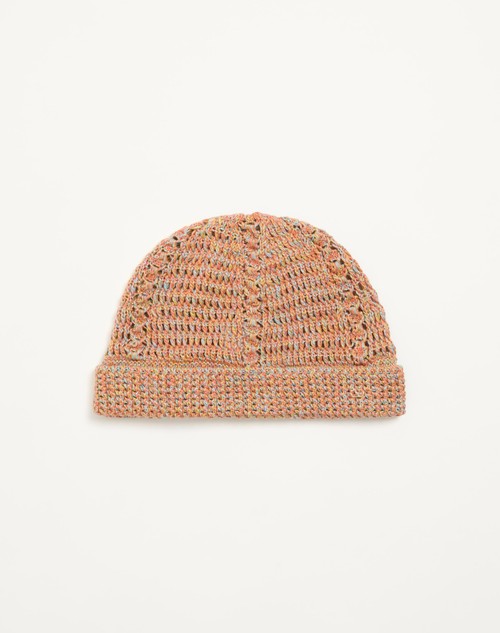 Valentino GORRO VLOGO SIGNATURE TEJIDO DE LINO Y ALGODÓN