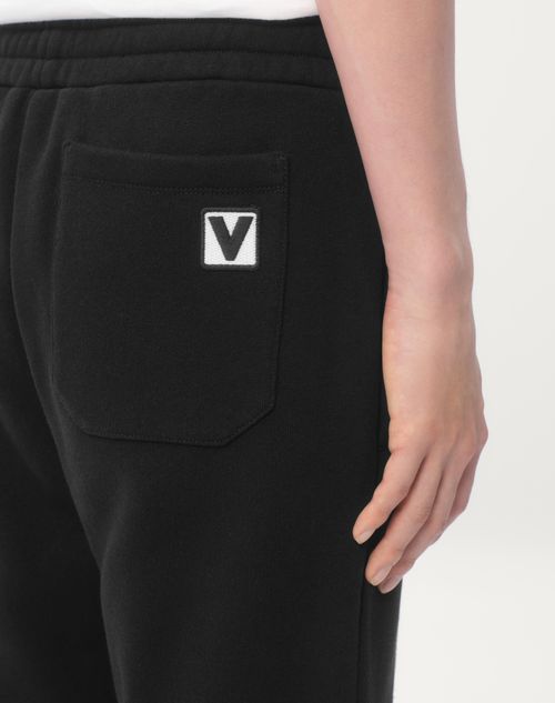 Valentino JOGGERS DE ALGODÓN CON PARCHE DE CHEZ VALENTINO