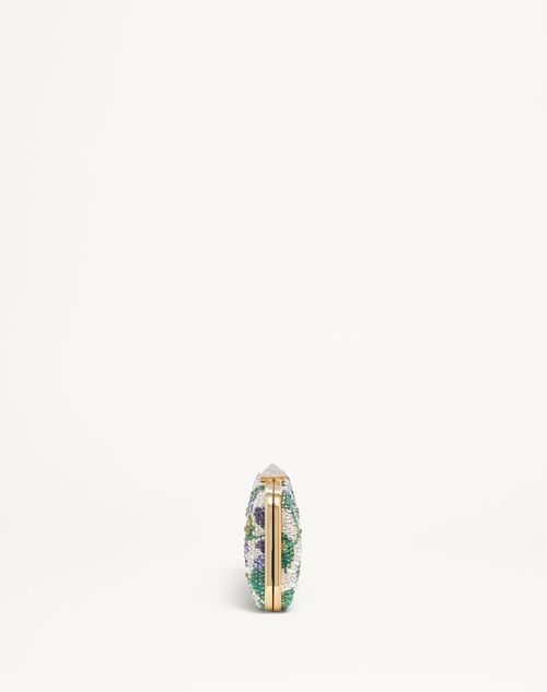 Valentino MINIAUDIÈRE CARRY SECRETS CON MOTIVO DE FLORAL EN ESTRÁS