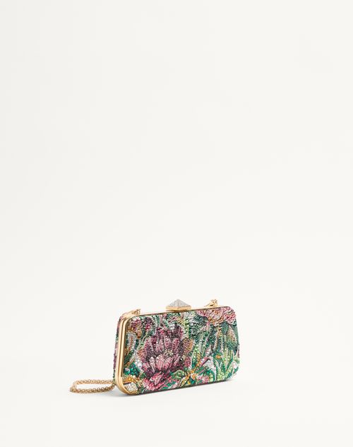 Valentino MINIAUDIÈRE CARRY SECRETS CON MOTIVO DE VOYAGE IMAGINAIRE EN ESTRÁS