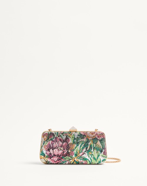 Valentino MINIAUDIÈRE CARRY SECRETS CON MOTIVO DE VOYAGE IMAGINAIRE EN ESTRÁS