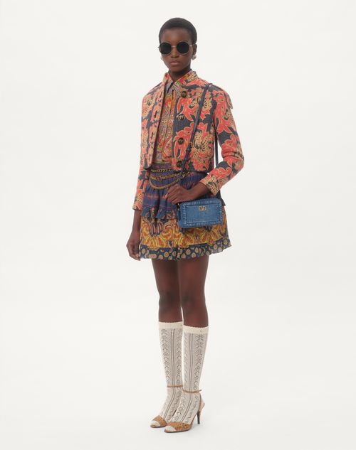 Valentino MINIBOLSO DE HOMBRO VALENTINO GARAVANI ALLTIME DE MEZCLILLA