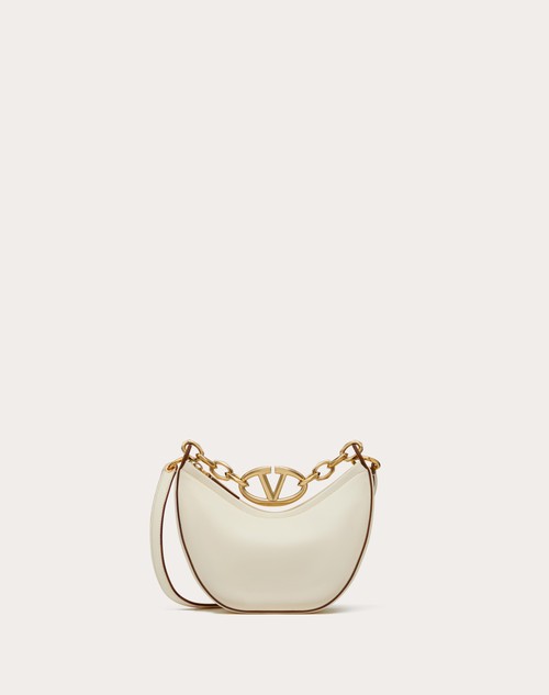 Valentino MINIBOLSO HOBO VLOGO MOON DE CUERO NAPA CON CADENA